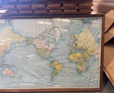 Vintage map of the world