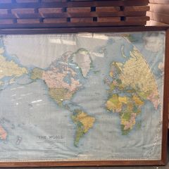 Vintage map of the world