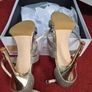 Gold High Heel Sandals Image 4