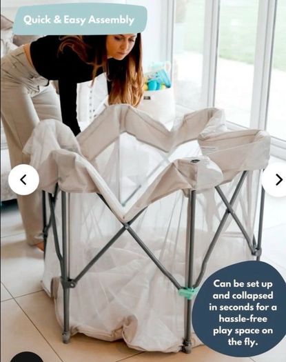 Sturdy quick pop-up playpen