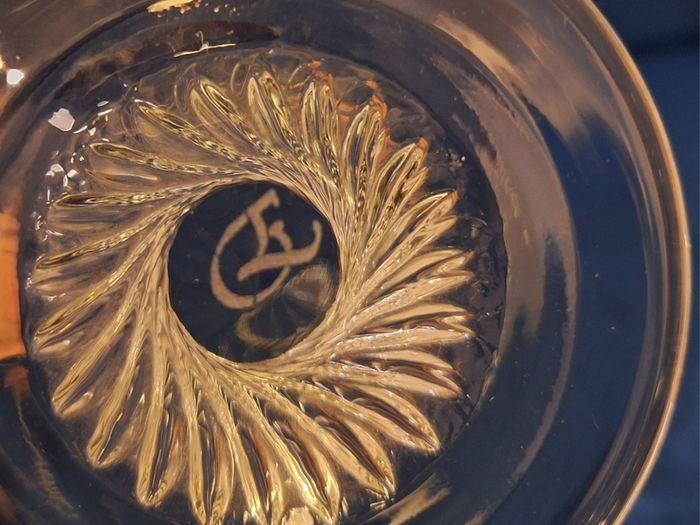 SALE!  Oversized Clear Crystal Glass
