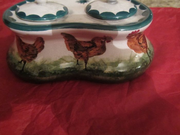 RARE vintage WEMYSS ink well