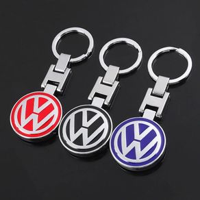 Car Logo Keychain Metal Keyring Key Accessories For VW GTI Polo Golf Passat Tiguan Arteon Touareg Taigo Caddy Jetta Beetle