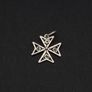 Maltese Cross Sterling Silver Charm Pendant Image 9