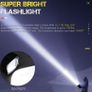 Torch LED Super Bright 10000mAh 4000LM Multifunction Flashlight 7 Modes Rechargeable Camping Torch Large Light Powerful USB Power Bank for Outage,Outdoor Image 6