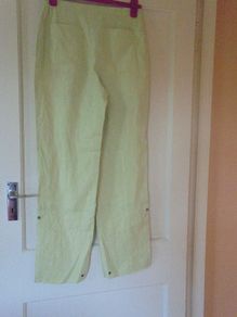 Designer Khaki Linen Trousers for Sale