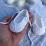 baby shoes and matching headband Image 8