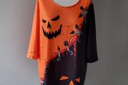 Halloween black &amp; orange top/tunic, Size 18, Brand new