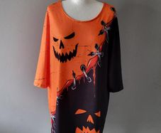Halloween black & orange top/tunic, Size 18, Brand new