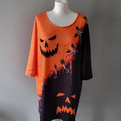 Halloween black & orange top/tunic, Size 18, Brand new