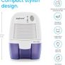 Dehumidifier 500ml Compact and Portable Mini Air Dehumidifier for Damp, Mould, Moisture in Home, Kitchen, Bedroom, Caravan, Office, Garage, Bathroom, Basement Image 3