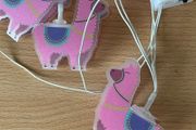 Toy llama fairy lights as new