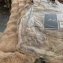 Faux fur polyester throw taupe Image 9