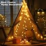 Fairy Lights Battery Operated 5M/20ft 50LEDs Crystal Ball Waterproof Globe String Lights Hanging Lights 8 Modes with Remote Control for Indoor Outdoor Bedroom Party Christmas Wedding Garden Decoration Image 3