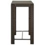 Garden Bar Table Brown 100x60.5x110.5 cm Poly Rattan Image 3