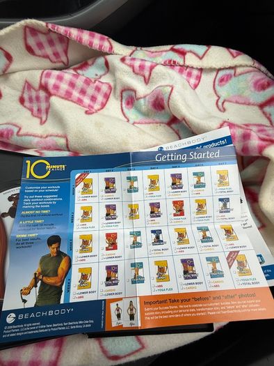 Beachbody 10 minute trainer dvd & workout calendar