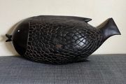 Hand carved ebony wood bowl