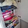 Ikea SMASTAD Loft bed, white with desk with 4 drawers, wardrobe with drawers and a bookcase Image 9