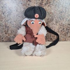 Vintage Wombles Lungo Backpack Teddy Soft Toy Collectible Bluebird Character Concepts 1998