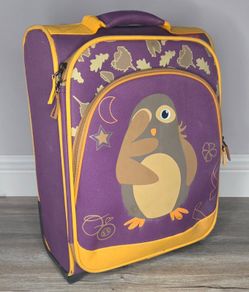 Kids carry on suitcase bag