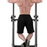 Pull Up & Dip Station Dip Stand Power Tower, Adjustable Height Home Strength Training Fitness Workout Station, With tension rope Image 6