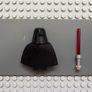lego Star Wars sw1112 Darth Vader minifigure- Printed Arms, Traditional Starched Fabric Cape Image 2