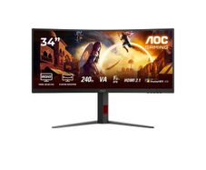 AOC CU34G4Z Wide Quad HD 34" Curved VA Gaming Monitor - Black