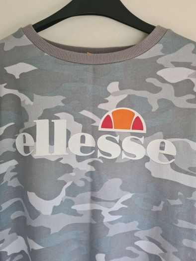 womens ELLESEE camouflage sweatshirt grey camo sweater top Size UK 12 EU 40