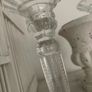 ShabbyChic Set of 2of each item 6items in total..Vintage crystal shades can be adjusted in height Image 3