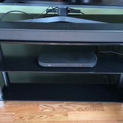 Black Glass TV Stand