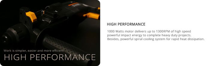 Multifunctional Rotary Hammer with BMC&6pcs Accessories Electric Demolition Hammer Impact Drill