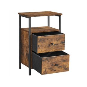 Bedside table with 2 drawers