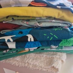jersey scrap bag with ribbing