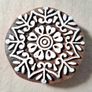 Beautiful Wooden Handmade Printing Block Stamp Block Decorative Textiles Crafts Tattoo 5cm Image 2