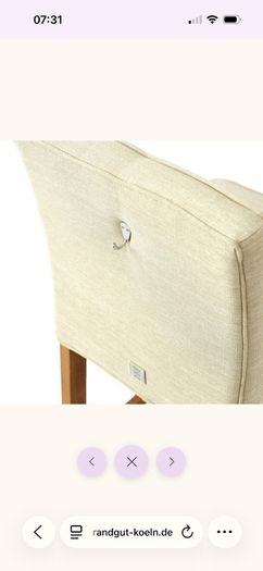 New in box Cape Breton barstool in linen flax by riviera maison