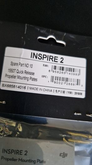 DJI Inspire 2 1550T quick release propeller mounting plates