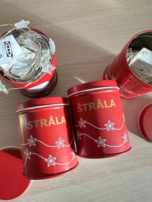 4 Ikea strala Christmas garlands stars