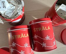 4 Ikea strala Christmas garlands stars