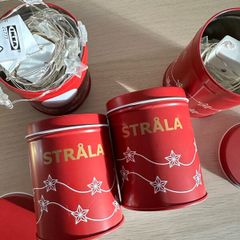 4 Ikea strala Christmas garlands stars