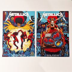 Metallica M72 Dublin 19th / 21st June - 2 x A3 Posters (Reprints)