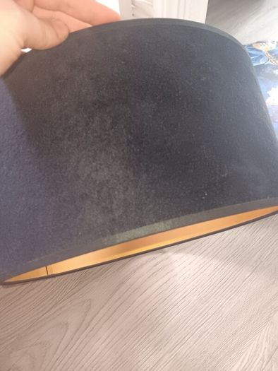Black and gold lampshade