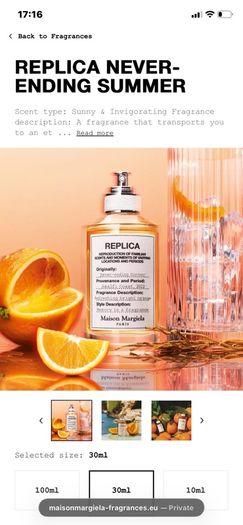 New Maison Margiela Never Ending Summer Edt 30ml