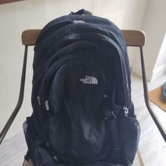 North face black backpack