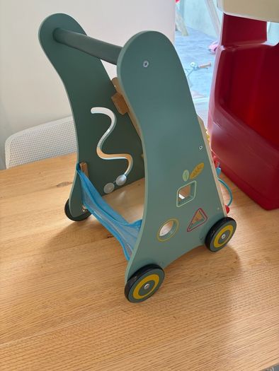 Wooden Baby Activity Walker / Push Along Walker