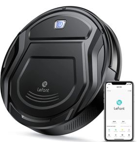 Robot Vacuum Cleaner, Small Robot Robotic Vacuum 7.6cm Thin 28cm DIA, 2000 Pa Suction, Alexa Voice Control Self-Charging Robotic Vacuum Ideal for Pet Hair Hard Floor and Carpet (FREE POSTAGE)