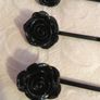 Vintage Resin Flower Hair Clips    -   Retro Style Hair Accessories Image 3