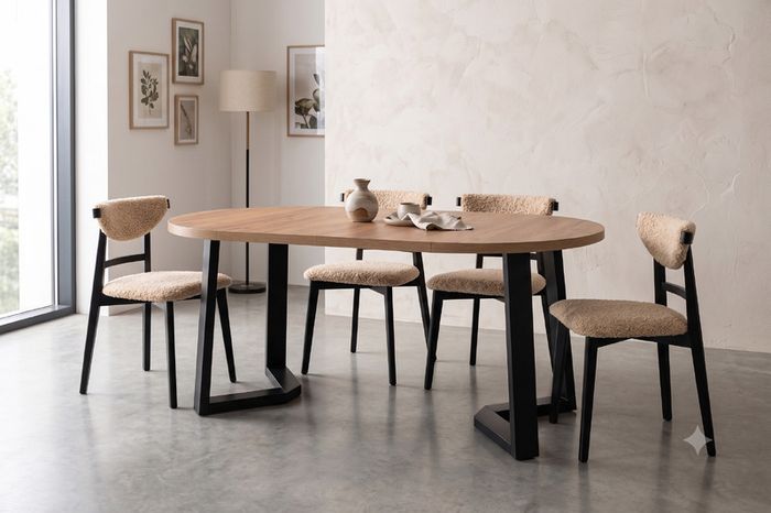 FLEXI 170 Extendable Round Dining Table Laminated
