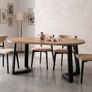 FLEXI 170 Extendable Round Dining Table Laminated Image 8