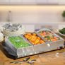 200W 3 Pan Tray Buffet Server with Plate Warmer Function Image 2