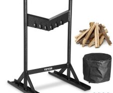 NEW SALE | Wood Splitter, XL Log Splitter for 8.6" Dia. Wood, Portable "V" Shaped Finger-safty Firewood Cutter, Heavy-duty Solid Steel Wedge Manual Log Maker, With Protection Bag for Home Campsite